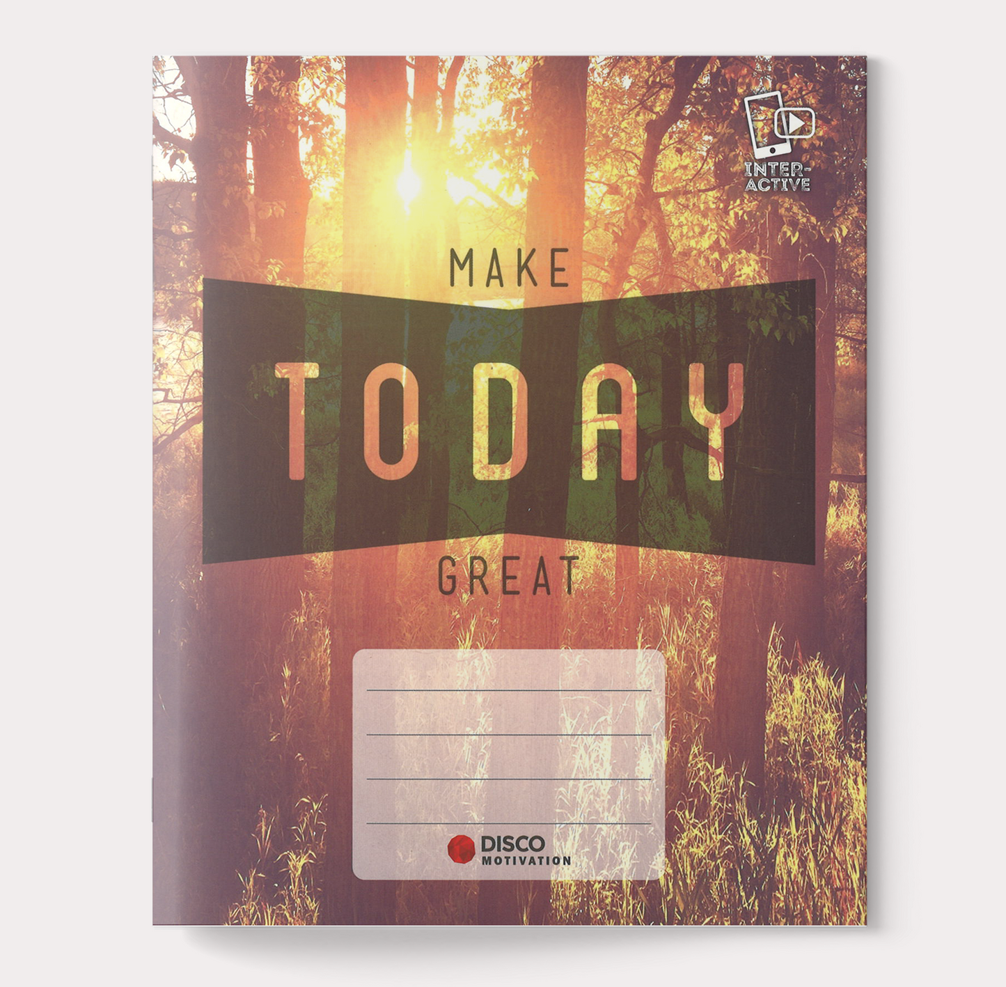 Notebook MOTIVATION, 32 l, with lines