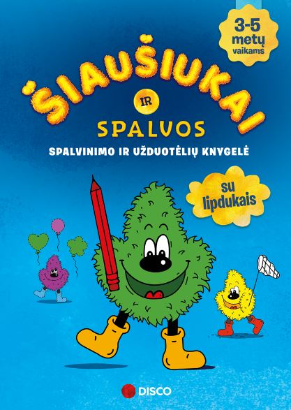 Spalvinimo ir užduotėlių knygelė „Šiaušiukai ir spalvos“