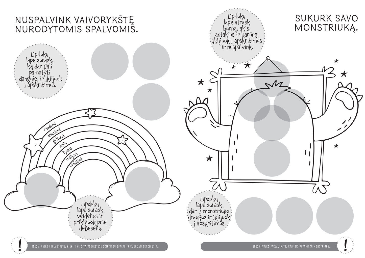 Spalvinimo ir užduotėlių knygelė „Spalvų kambarys“