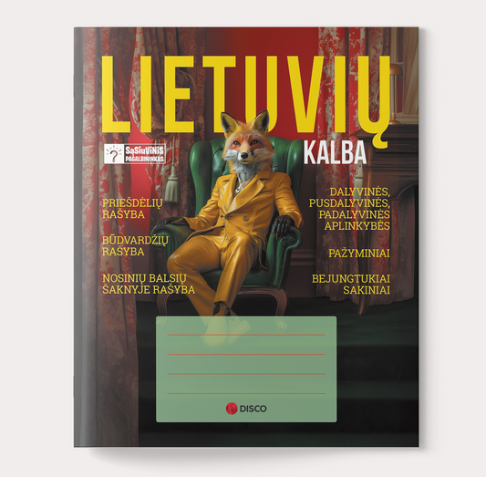 Helper notebook, Lithuanian, 32 sheets, lined