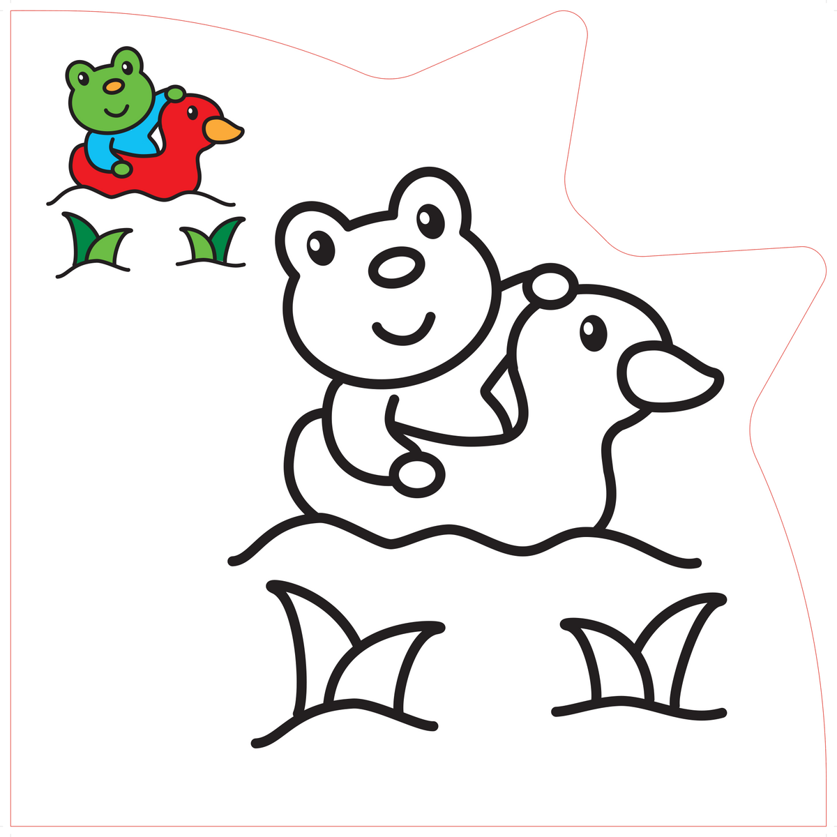 Spalvinimo knygelė pelėdos formos