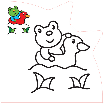 Spalvinimo knygelė pelėdos formos