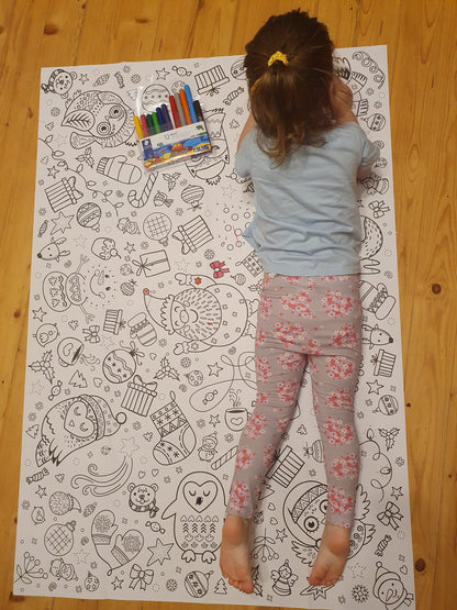 Birthday coloring poster