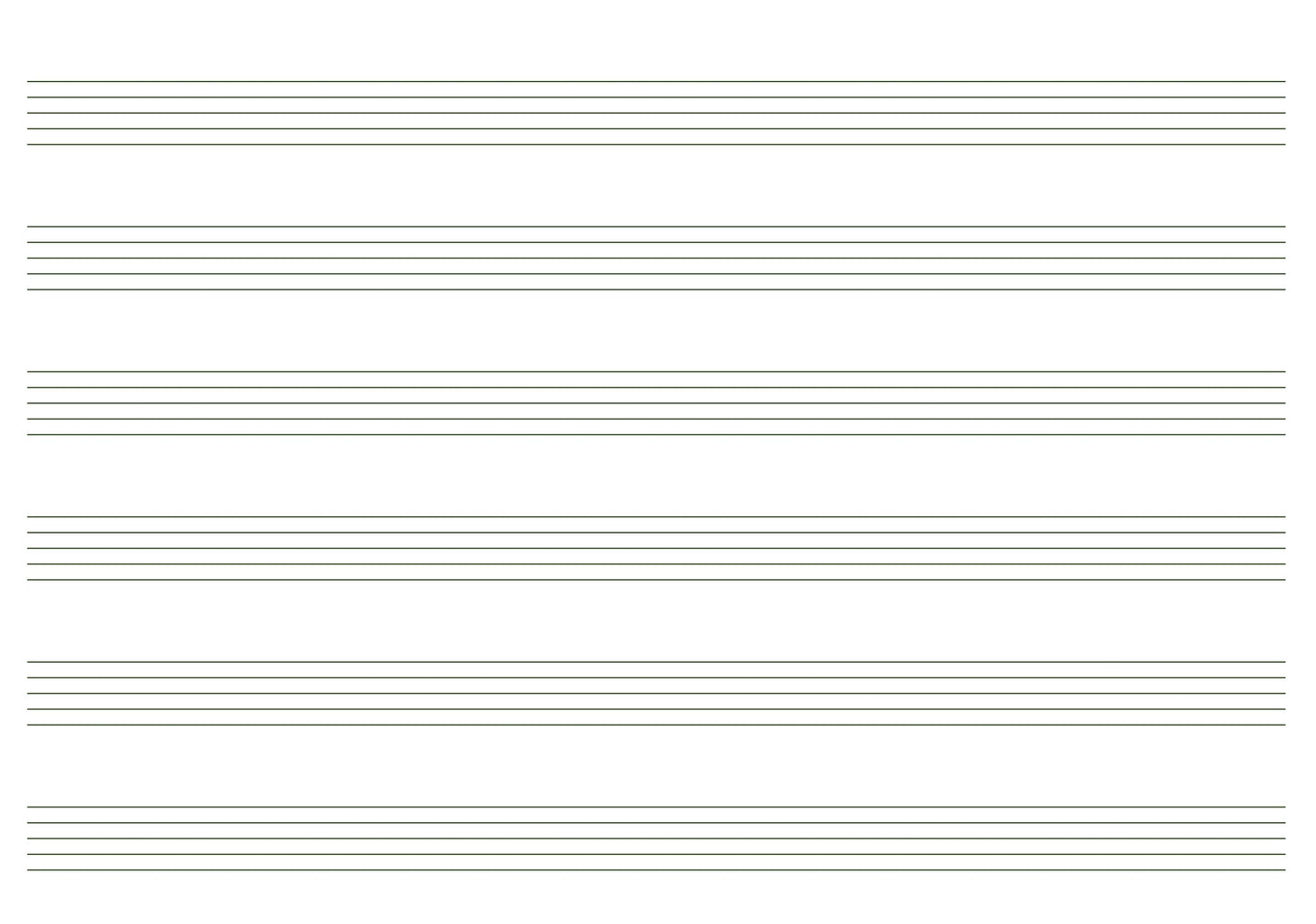 Formula notebook for music DISCO, 14 sheets, staves