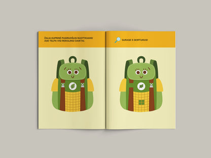 Lipdukų knygelė. Surask 5 skirtumus